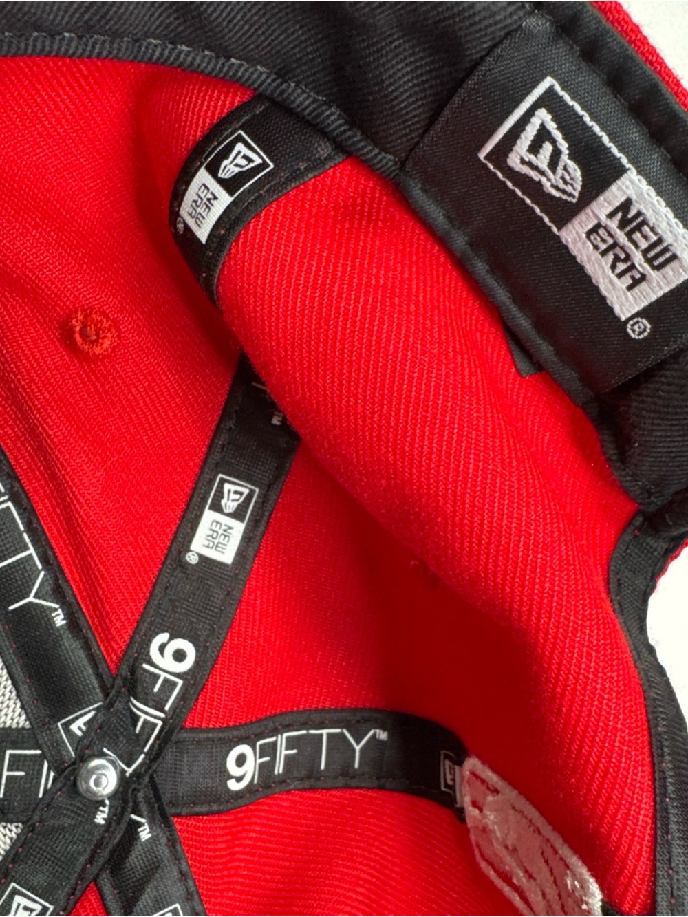New Era Red and Black 9FIFTY Snapback Hat - Picture 12 of 14